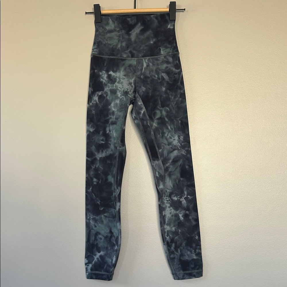 Lululemon Align‎ High Rise Pant 25” Diamond Dye Tidewater Teal Size 0
